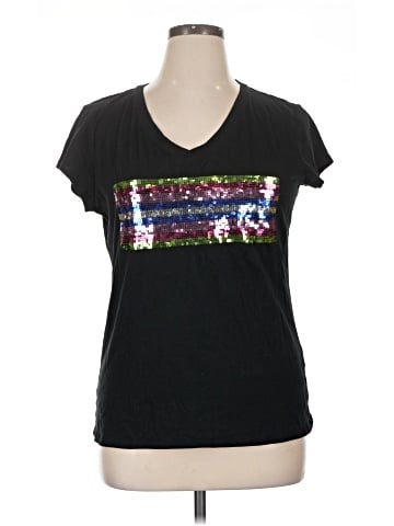 New York & Company Short Sleeve T-Shirt (view 1)