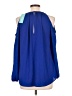 Lily Rain 100% Polyester Blue Long Sleeve Blouse Size L - photo 2