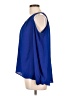 Lily Rain 100% Polyester Blue Long Sleeve Blouse Size L - photo 5