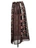 Central Falls 100% Polyester Paisley Black Casual Skirt Size 8 - photo 2