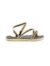 Flabelus Gold Sandals Size EU 38 - photo 1