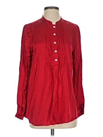Soft Surroundings Long Sleeve Silk Top (view 1)
