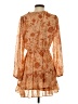 Lush 100% Polyester Paisley Orange Cocktail Dress Size S - photo 2