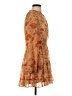 Lush 100% Polyester Paisley Orange Cocktail Dress Size S - photo 4