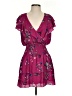 Parker 100% Polyester Floral Purple Casual Dress Size XS - photo 1