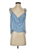 Free People 100% Rayon Blue Sleeveless Blouse Size S - photo 1
