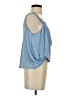 Free People 100% Rayon Blue Sleeveless Blouse Size S - photo 4