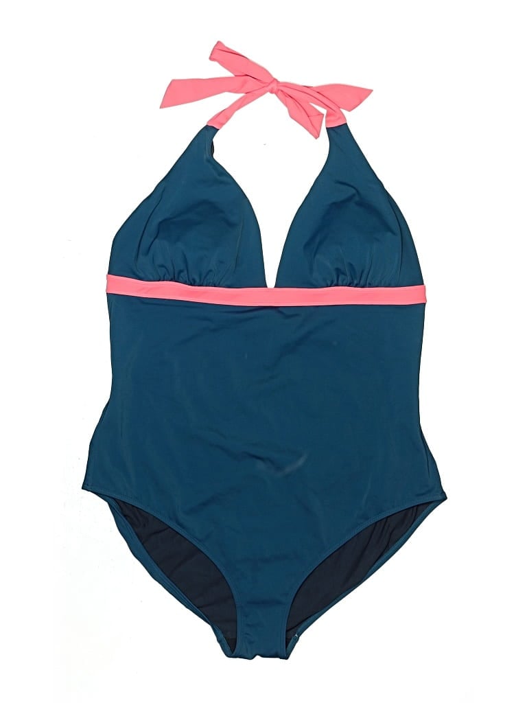 Pre-owned Boden One Piece Swimsuit In Blue