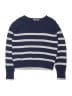 Gap Kids 100% Cotton Stripes Blue Pullover Sweater Size 8 - photo 1