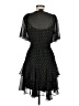 Just... Taylor 100% Polyester Polka Dots Black Cocktail Dress Size 6 - photo 2