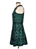 Parker Graphic Teal Cocktail Dress Size L - photo 5