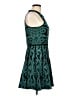 Parker Graphic Teal Cocktail Dress Size L - photo 4
