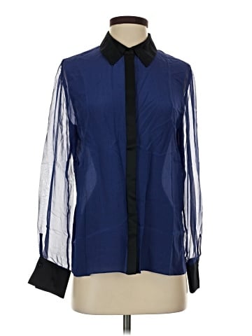 Alice + Olivia 3/4 Sleeve Silk Top (view 1)