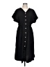Unbranded 100% Polyester Solid Black Casual Dress Size L - photo 1