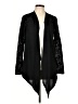 August Silk Floral Black Cardigan Size L - photo 1