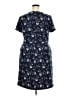 Ann Taylor LOFT Print Blue Casual Dress Size 18 - photo 2