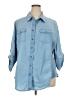 Assorted Brands Blue 3/4 Sleeve Button-Down Shirt Size 3X - photo 1
