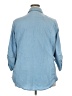 Assorted Brands Blue 3/4 Sleeve Button-Down Shirt Size 3X - photo 2