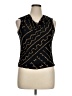 Chaps 100% Polyester Black Sleeveless Blouse Size XL - photo 1