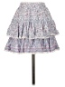 Walker & Wade 100% Rayon Paisley Blue Casual Skirt Size XS - photo 2