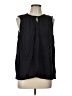 Croft & Barrow 100% Rayon Black Sleeveless Blouse Size L - photo 1