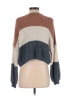 Debut 100% Polyester Color Block Brown Pullover Sweater Size XS - photo 2