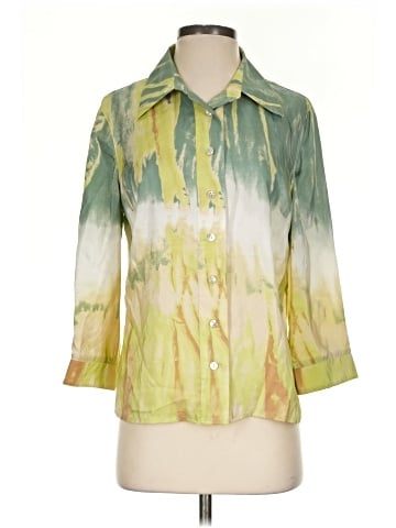 Spanner 3/4 Sleeve Silk Top (view 1)