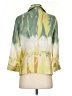 Spanner 100% Silk Tie-dye Green 3/4 Sleeve Silk Top Size S - photo 2