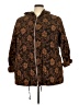 Unbranded 100% Polyester Paisley Brown Coat Size 5X - photo 1