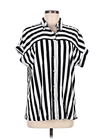 Jane and Delancey Short Sleeve Button-Down Shirt (view 1)