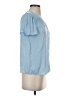 Maison d' Amelie 100% Polyester Blue Short Sleeve Blouse Size XS - photo 4