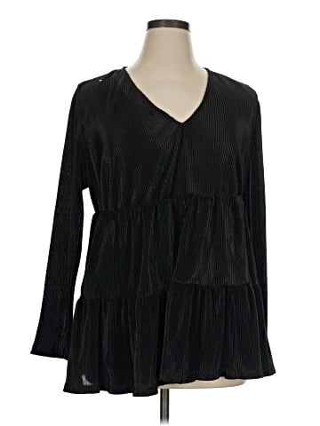 Tinsel Long Sleeve Blouse (view 1)