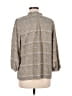 Monday Fun 100% Polyester Tan 3/4 Sleeve Blouse Size M - photo 2
