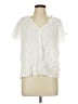 Gap White Short Sleeve Blouse Size L - photo 1