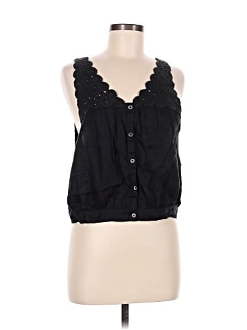 Madewell Embroidered V-Neck Bubble Top (view 1)