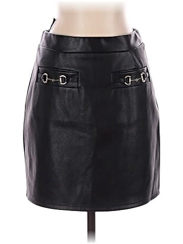 7 For All Mankind Faux Leather Skirt (view 1)
