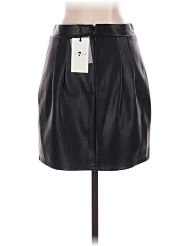 7 For All Mankind Faux Leather Skirt (view 2)