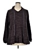 Weekend Suzanne Betro Gray Brown Pullover Hoodie Size 1X - photo 1