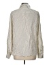 Parfois Stripes Ivory Long Sleeve Button-Down Shirt Size L - photo 2