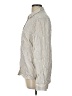 Parfois Stripes Ivory Long Sleeve Button-Down Shirt Size L - photo 5