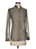 Armani Exchange 100% Polyester Tweed Gray Long Sleeve Blouse Size XS - photo 1