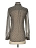 Armani Exchange 100% Polyester Tweed Gray Long Sleeve Blouse Size XS - photo 2