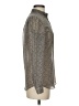 Armani Exchange 100% Polyester Tweed Gray Long Sleeve Blouse Size XS - photo 4