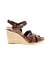 Prada 100% Leather Brown Wedges Size EU 40 - photo 1