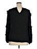 CeCe 100% Polyester Black 3/4 Sleeve Blouse Size XL - photo 2