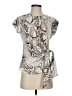 Notations Silver Short Sleeve Blouse Size S - photo 1