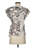 Notations Silver Short Sleeve Blouse Size S - photo 2