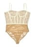 Jonathan Simkhai 100% Polyester Tan Bodysuit Size 10 - photo 1