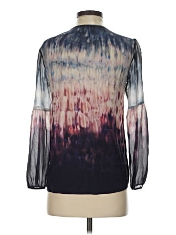 Ecru 3/4 Sleeve Silk Top (view 2)