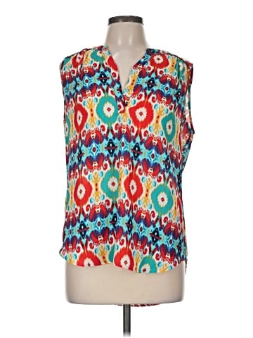 Roz & Ali Sleeveless Blouse (view 1)
